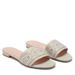 Ciabatta Donna COCCINELLE colore Celadon Green Multicolor