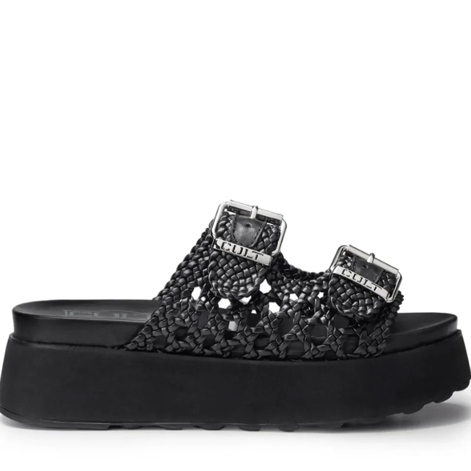 Ciabatte CULT Janis 4476 in Pelle Intrecciata Colore Nero