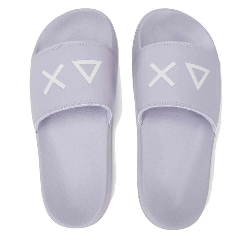 Ciabatte da Donna Sun68 Linea Slippers Logo Colore Lilla - X36210