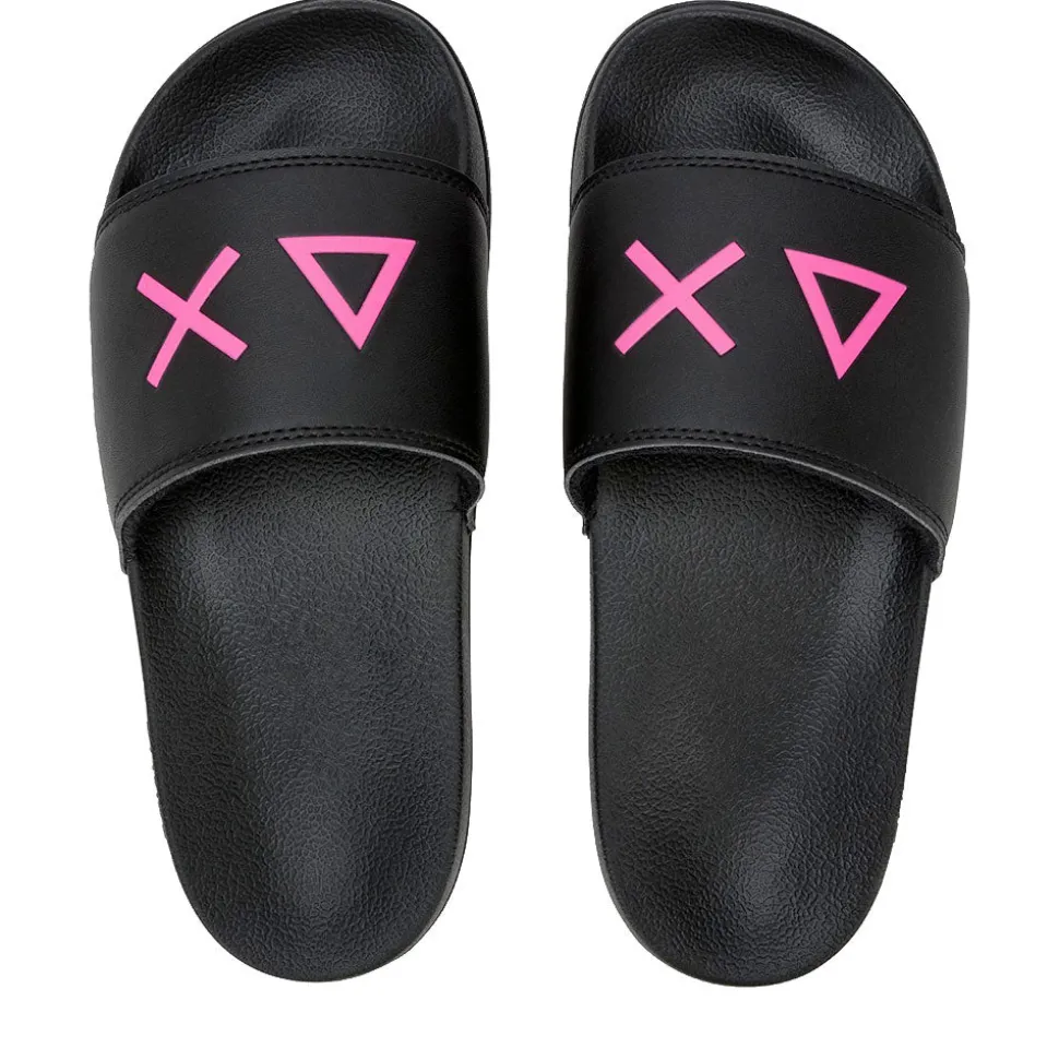 Ciabatte da Donna Sun68 Linea Slippers Logo Colore Nero - X36210