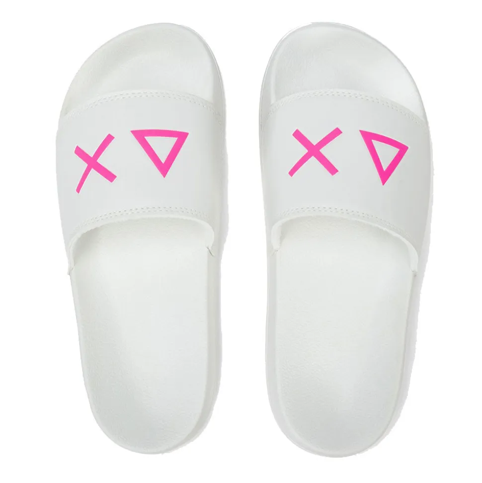 Ciabatte da Donna Sun68 Linea Slippers Logo Colore Bianco- X36210