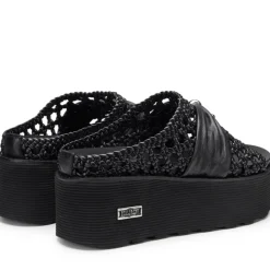 Ciabatte Donna CULT Nancy 3457 in Pelle Intrecciata Colore Nero