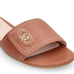 Ciabatte Donna Flat LIU JO Sandy 03 in Pelle Marrone
