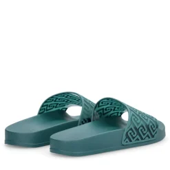 Ciabatte Donna LIU JO Kos 21 stampa Monogram in Gomma Verde