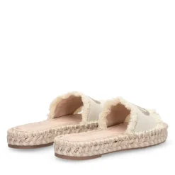 Ciabatte Donna Modello Espradillas LIU JO Paros 02 in Canvas Bianco