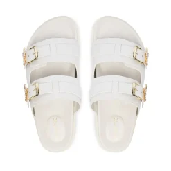 Ciabatte Doppia Fascia PATRIZIA PEPE Girl linea Fly Birkilux in Pelle Nera