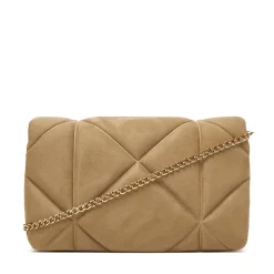 Clutch con Tracolla LOVE MOSCHINO in Tessuto Soft color Sabbia