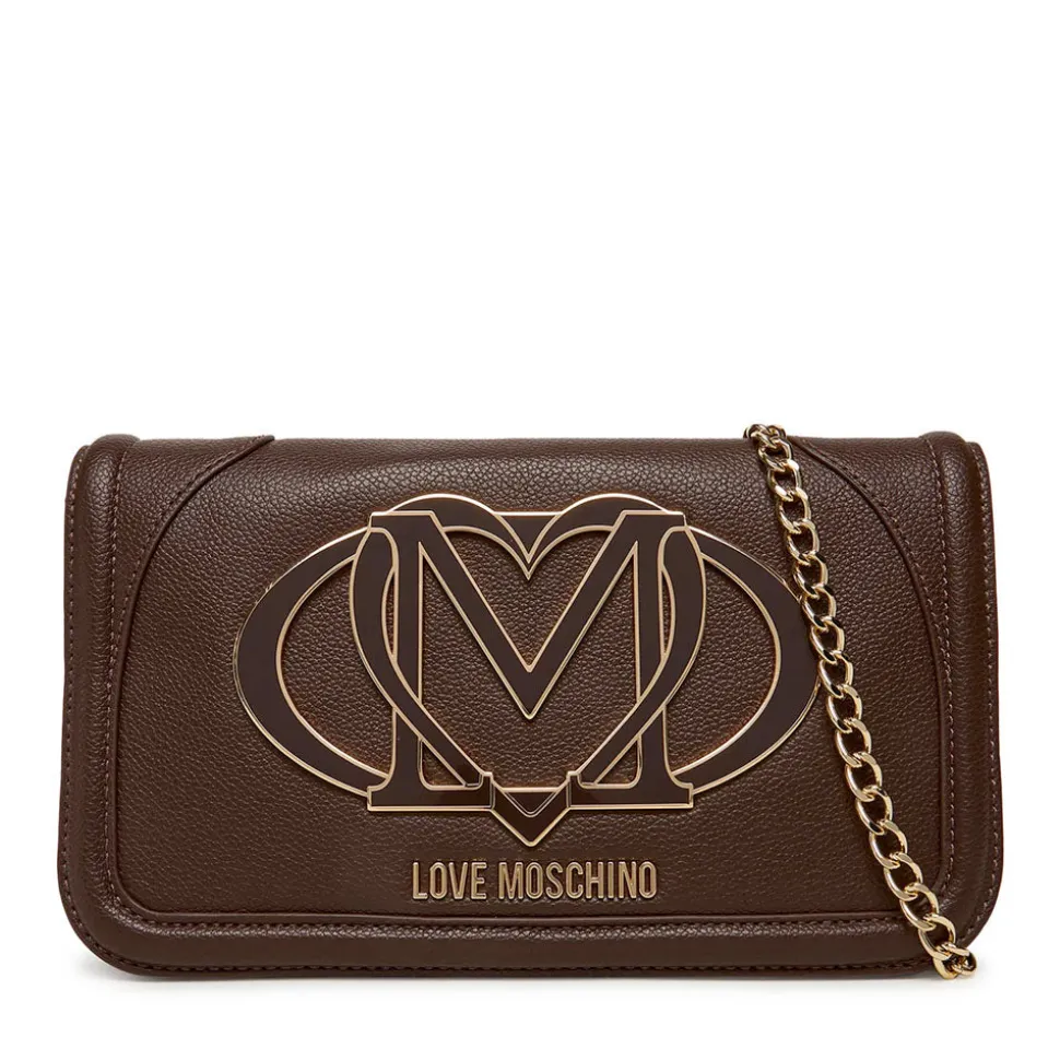 Clutch Donna con Tracolla LOVE MOSCHINO Testa di Moro con Maxi Logo