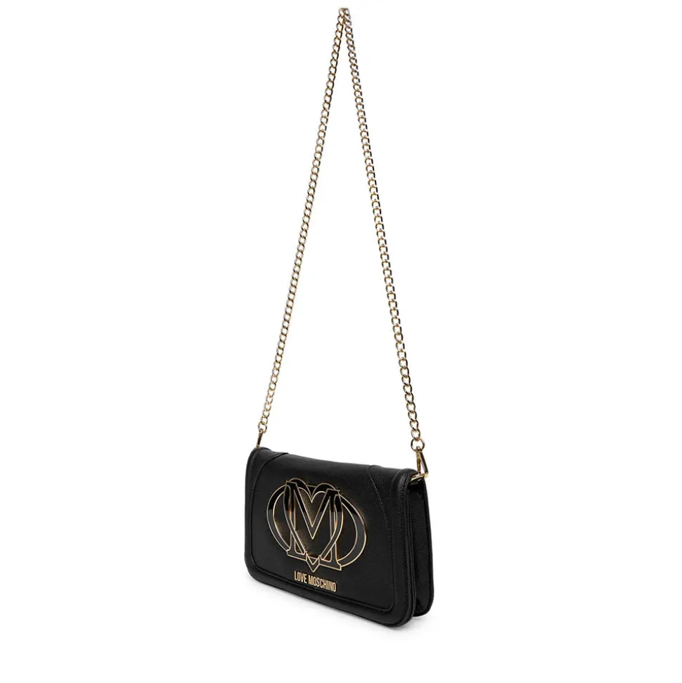 Clutch Donna con Tracolla LOVE MOSCHINO Nera con Maxi Logo