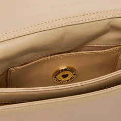 Clutch Trapuntata con Tracolla LOVE MOSCHINO linea Embossed Taupe