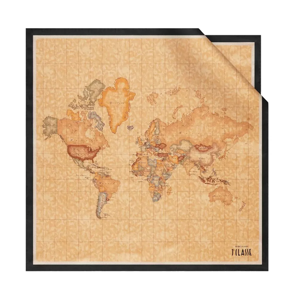 Foulard 70 x 70 cm 1A Classe Alviero Martini in Seta stampa Geo Classic e Nero 3270
