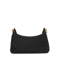 Hobo Bag con Tracolla LOVE MOSCHINO in Nappa Pleated Nera