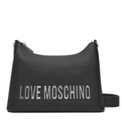Hobo Bag Donna LOVE MOSCHINO linea Bold Bag colore Nero e Nikel