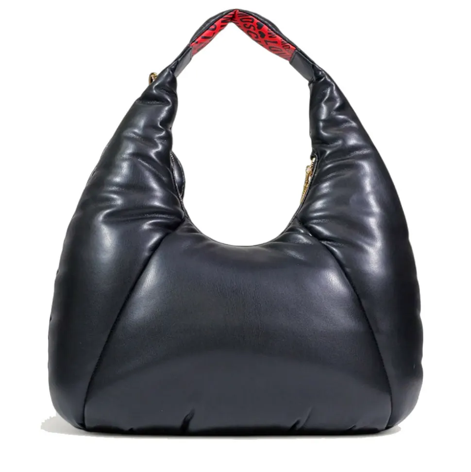 Hobo Bag LOVE MOSCHINO linea Puffy Logo Trapuntata Imbottita Nera