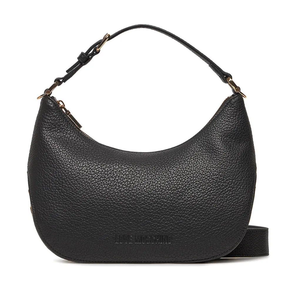 Hobo Bag Media LOVE MOSCHINO linea Giant Logo colore Nero