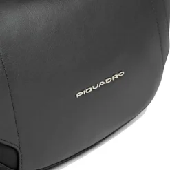 Marsupio Donna PIQUADRO in Pelle e Tessuto Nero Linea Circle - CA6955W92T