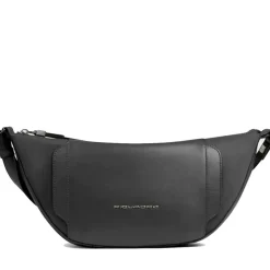 Marsupio Donna PIQUADRO in Pelle e Tessuto Nero Linea Circle - CA6955W92T