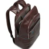 PIQUADRO Zaino Porta Pc 14" linea Blue Square in Pelle Rossa - CA3214B2
