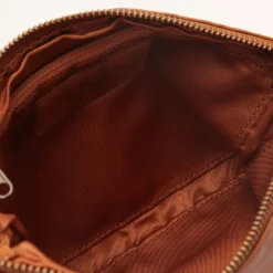 Pochette da Polso GIANNI CONTI linea Vintage in Pelle color Cognac