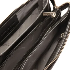 Pochette Donna a Tracolla GIANNI CONTI in Pelle Liscia Nera 585522