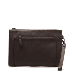 Pochette Uomo GIANNI CONTI in Pelle Dark Brown