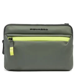 Pochette Uomo Piquadro in Tessuto colore Verde con Tracolla Linea Corner - AC6492C2OW