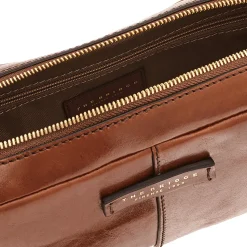 Pochette Uomo THE BRIDGE linea Vespucci in Pelle Marrone