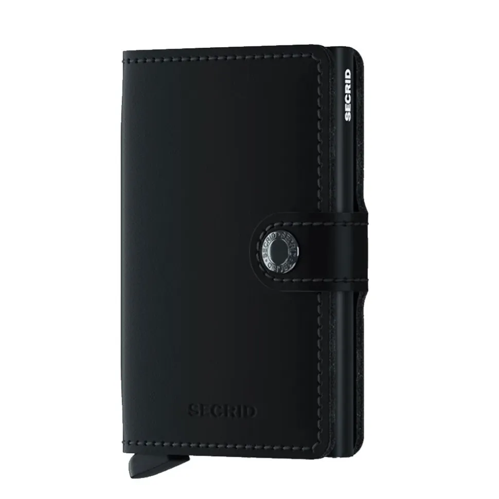 Porta Carte con Clip SECRID linea Miniwallet Matte Black con RFID