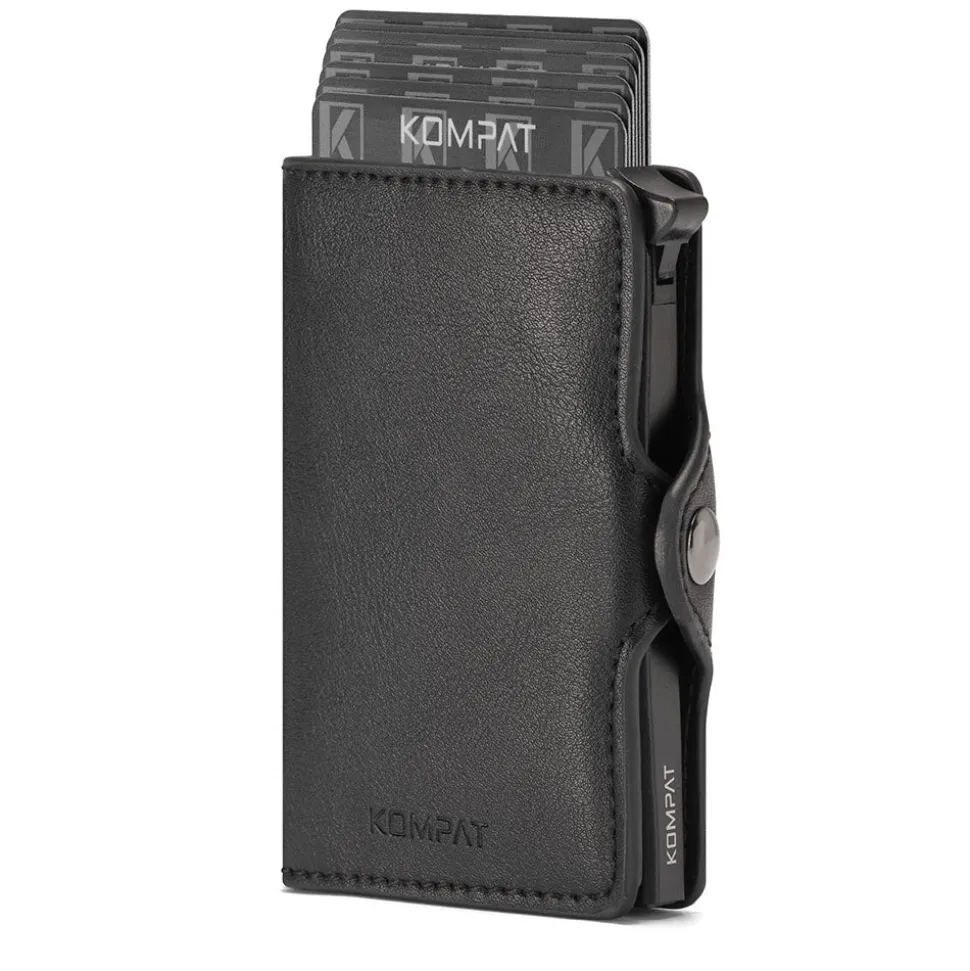 Portacarte KOMPAT linea Kompat S con RFID Colore Nero Carbon