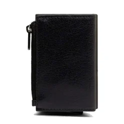 Portacarte PIQUADRO in Pelle e Alluminio con RFID Colore Nero Linea Solm - PP5585S141R