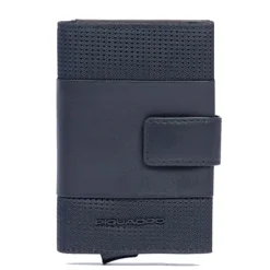 Portacarte PIQUADRO in Tessuto e Alluminio con RFID Colore Nero Linea Pq - Earth - PP5649S137R