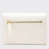 Portafoglio Donna COCCINELLE in Pelle Colore Blanco Linea Campus con Zip Posteriore