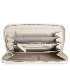 Portafoglio Donna COCCINELLE Zip Around in Pelle Pearl Linea Metallic Soft