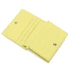Portafoglio Donna Mini COCCINELLE in Pelle Linea Metallic Soft colore Lime Wash Chiuso