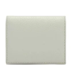 Portafoglio Donna Mini COCCINELLE in Pelle Linea Metallic Soft colore Celadon Green Chiuso con Bottone