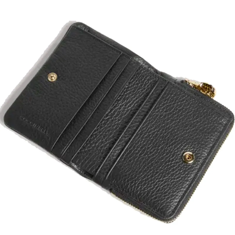 Portafoglio Donna Piccolo COCCINELLE in Pelle Nera Linea C - Me