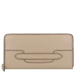 Portafoglio Donna Zip Around THE BRIDGE linea Lucrezia in Pelle color Burro