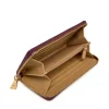 Portafoglio Donna Zip Around LOVE MOSCHINO color Vino con Placca Logata