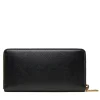Portafoglio Donna Zip Around LOVE MOSCHINO Nero con Placca Logata