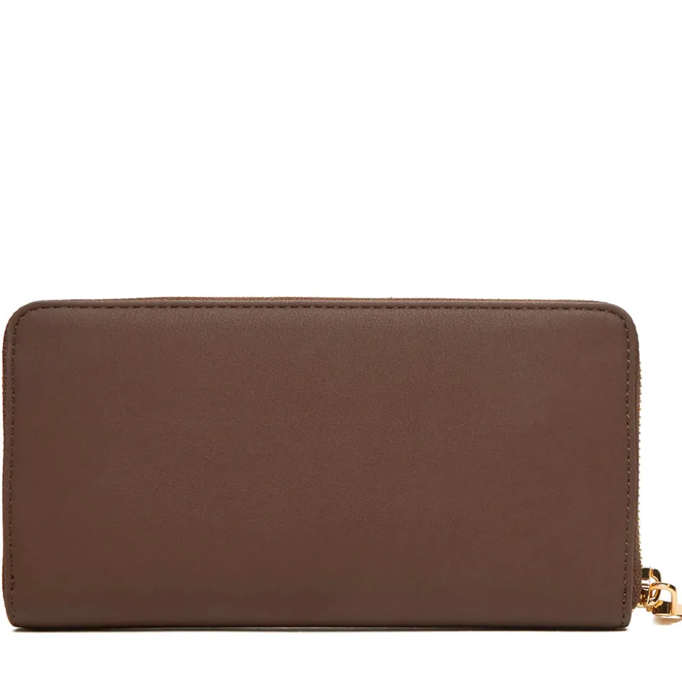Portafoglio Donna Zip Around LOVE MOSCHINO Marrone con Maxi Logo