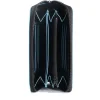 Portafoglio Donna Zip Around PIQUADRO In Pelle Nera Linea Blue Square - PD3229B2R