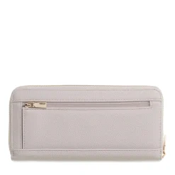 Portafoglio GUESS Chiuso con Zip Linea Laurel colore Ivory