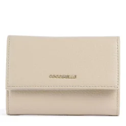 Portafoglio Piccolo COCCINELLE in Pelle Martellata Linea Metallic Soft colore Sandshell