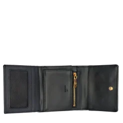 Portafoglio Piccolo Trapuntato con Bottone LOVE MOSCHINO linea Embossed Nero