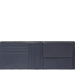 Portafoglio PIQUADRO Uomo con Portamonete In Tessuto e Pelle Blu Linea Orion - PU257S136R