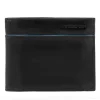 Portafoglio Uomo con Portacarte PIQUADRO In Pelle Nera Linea Revamp - PU3891B2VR