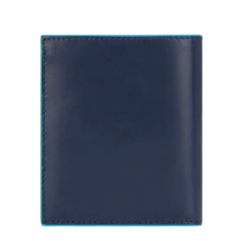 Portafoglio Uomo Verticale PIQUADRO in Pelle Blu Linea Blue Square- PU5962B2R