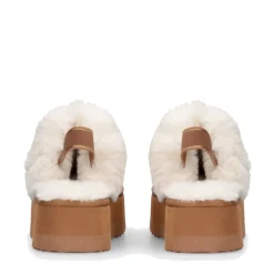 Sabot Platform Imbottiti LIU JO Jane 10 in Suede color Cognac