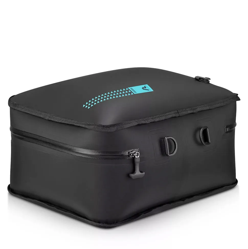 Sacca Sottovuoto per Zaino RONCATO linea Flatty in Tessuto Nero e Turchese
