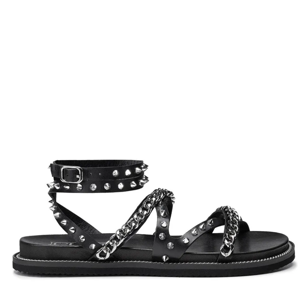 Sandali Donna CULT Roshelle 3886 in Pelle Colore Black con Borchie e Catene